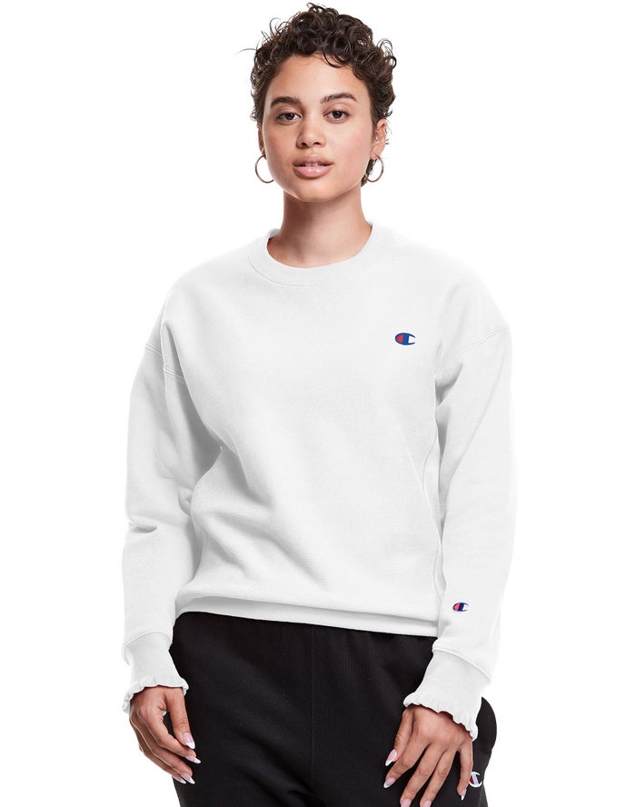 New Champion Reverse Weave Crew C Logo Womens Champion